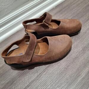 Wolky Women’s Mary Jane Slingback Strappy Clogs Brown Size 38 (7.5–8)